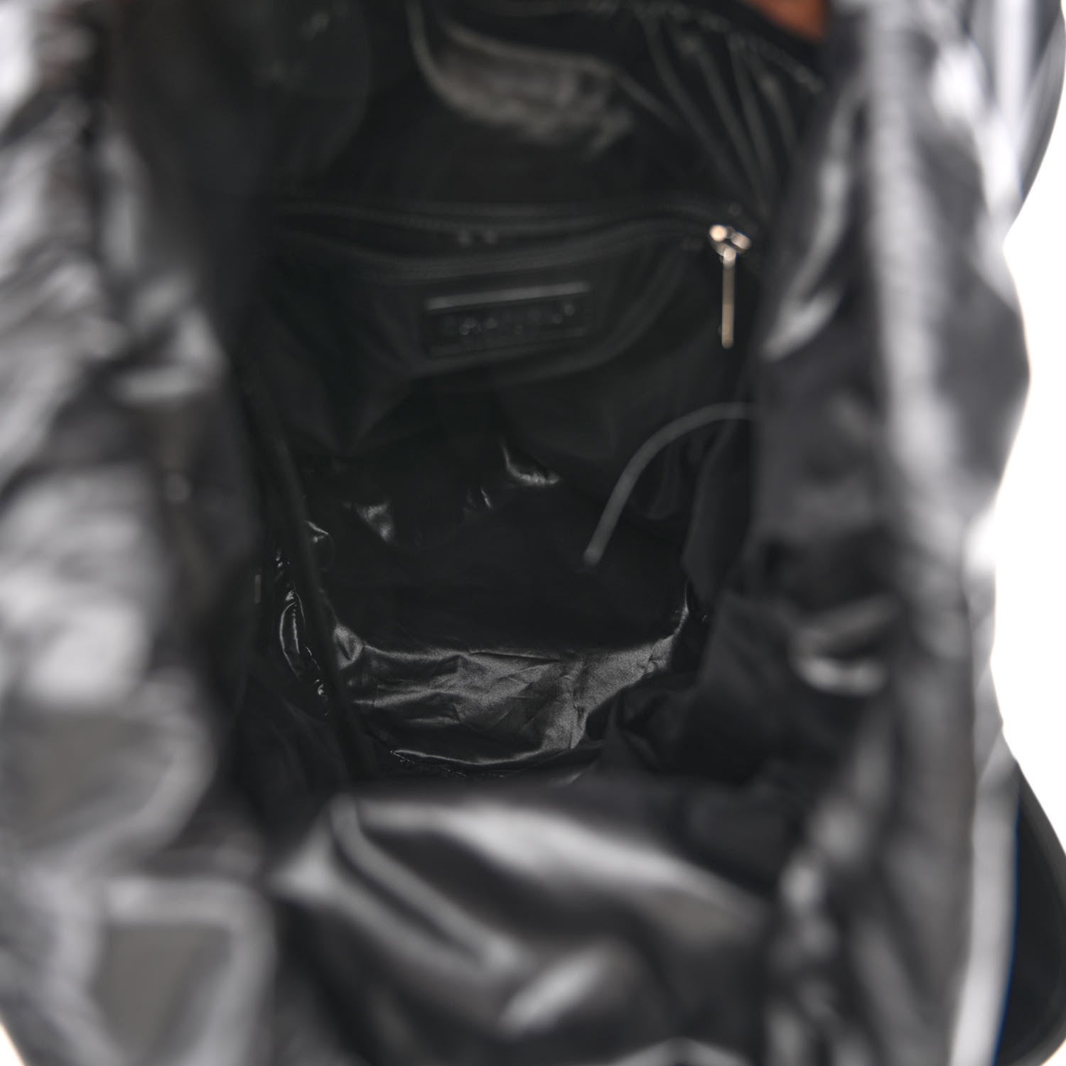 Chanel Wool Calfskin Embroidered Paris Hamburg Drawstring Backpack Navy Blue 5 of 10