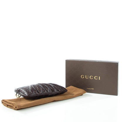 Gucci Guccissima Signature New Britt Wristlet Chocolate 4 of 7