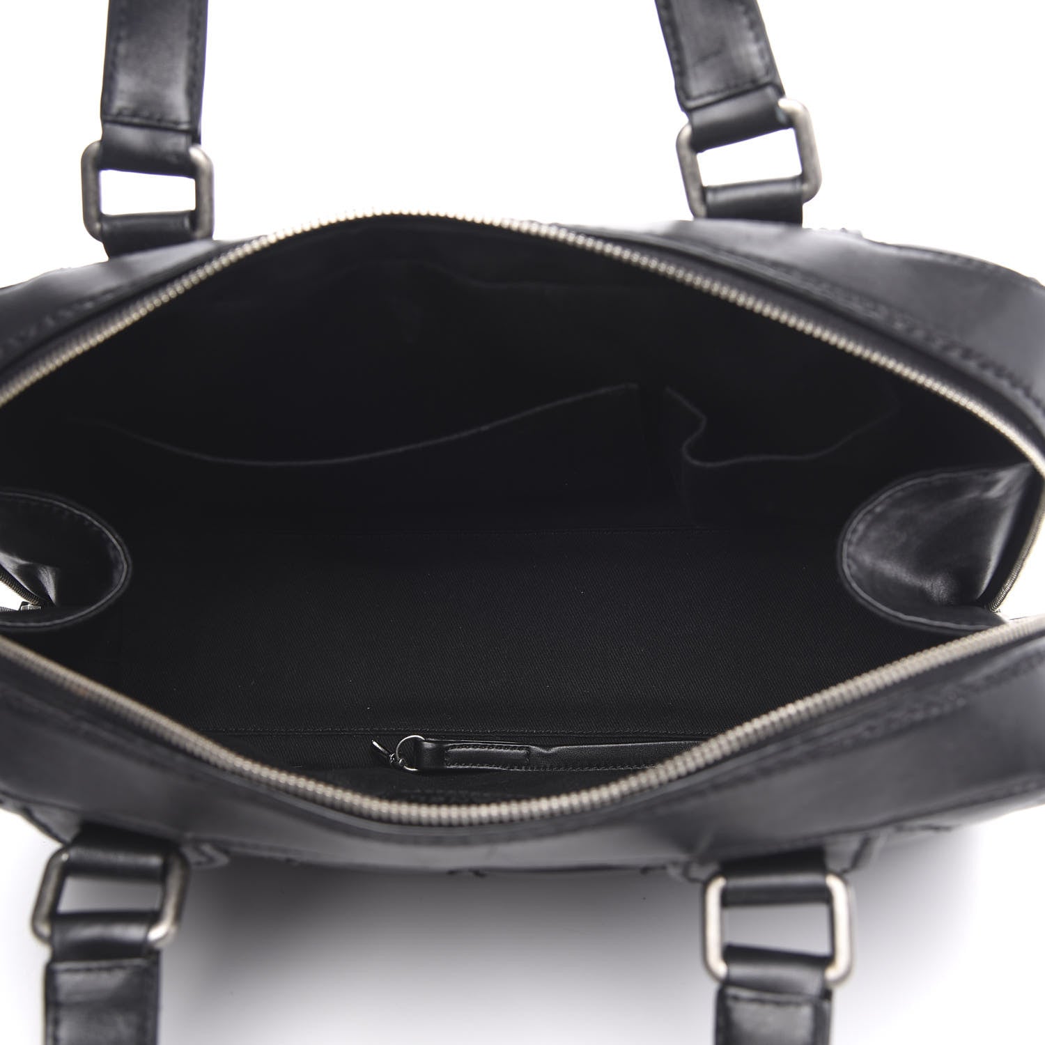 Chanel Calfskin Quilted Top Handle Bag Black 5 of 14