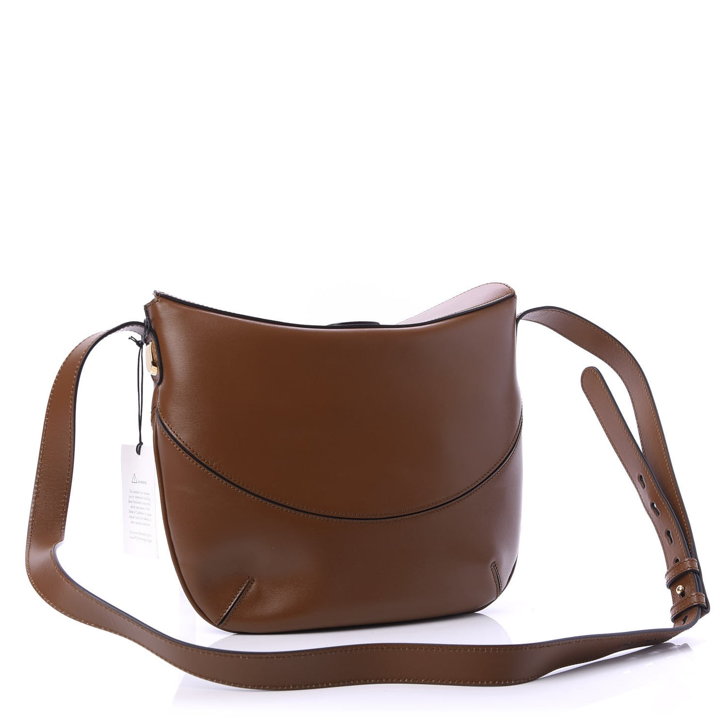 Boarded Plutone Calfskin Medium Arli Shoulder Bag Nocciola