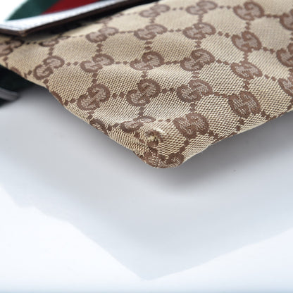 Gucci Monogram Web Belt Bag Dark Brown 12 of 14