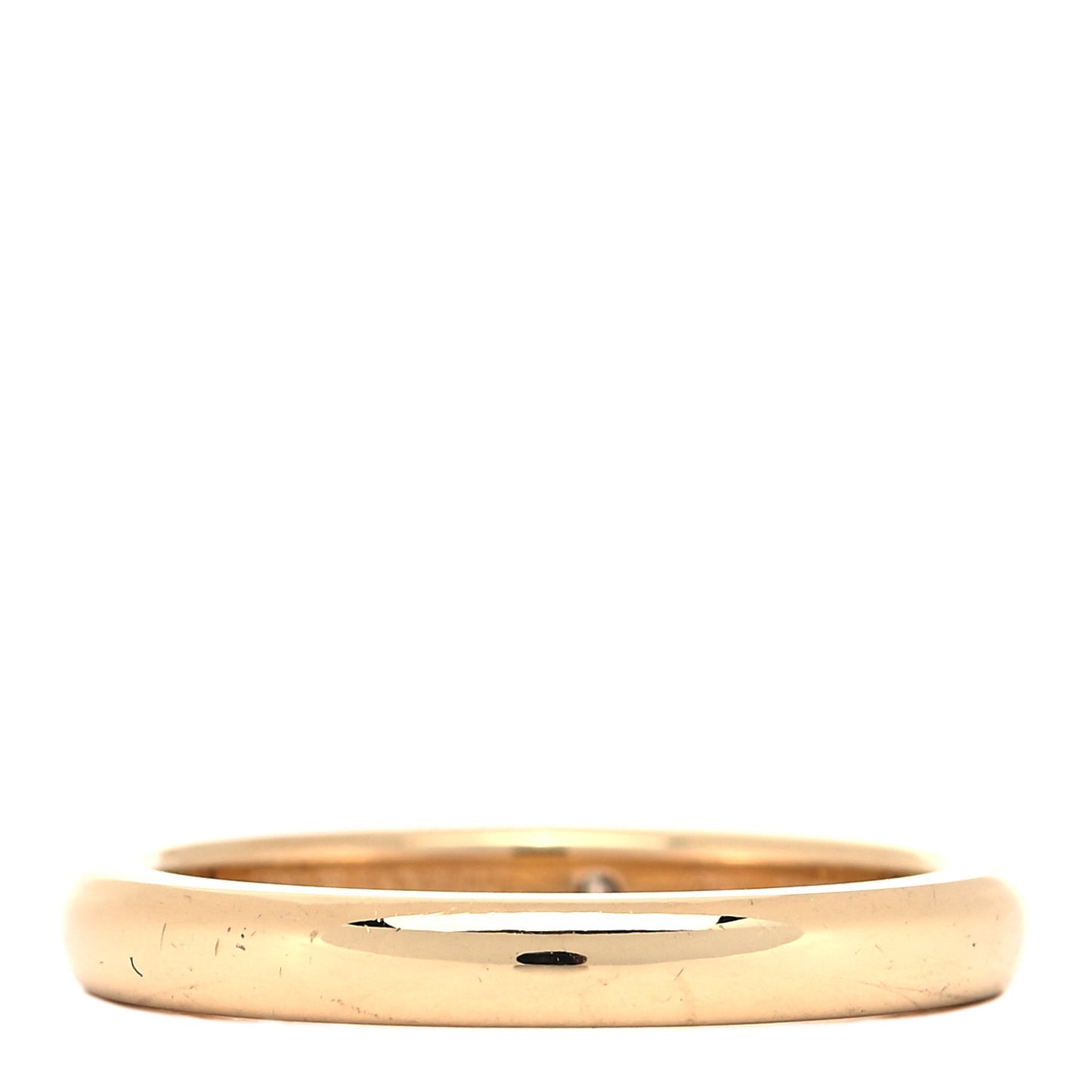18K Yellow Gold Diamond Elsa Peretti Band Ring 53 6.5