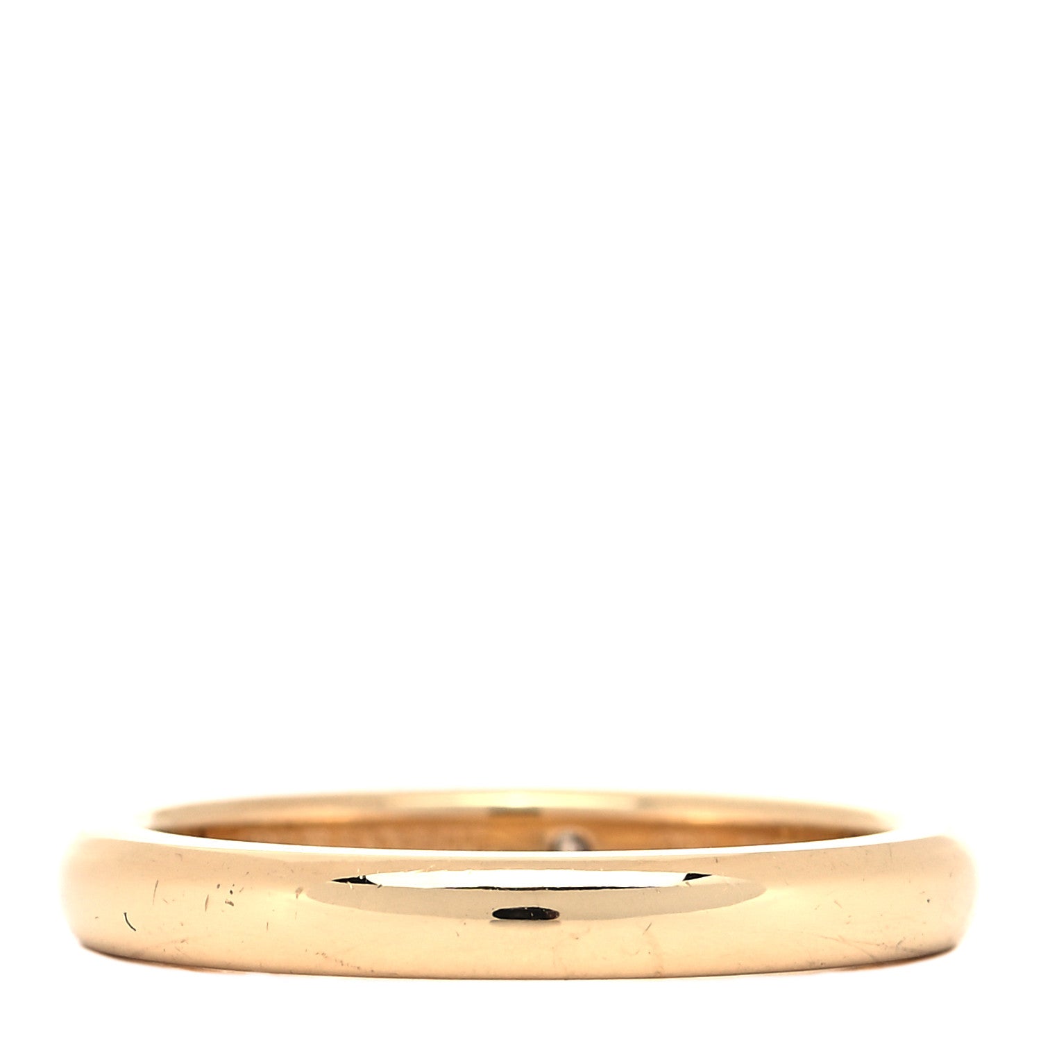 Tiffany 18K Yellow Gold Diamond Elsa Peretti Band Ring 53 6.5 3 of 4