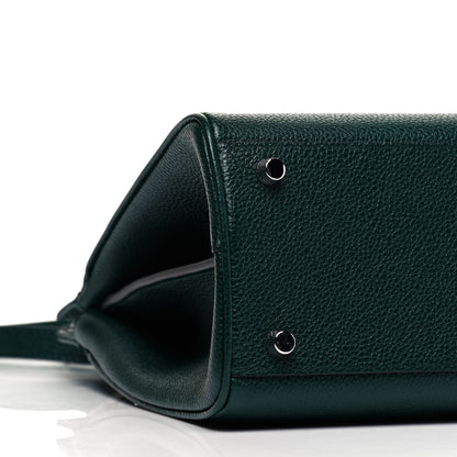 Gucci Grainy Calfskin Small Zumi Top Handle Bag Vintage Green 5 of 9