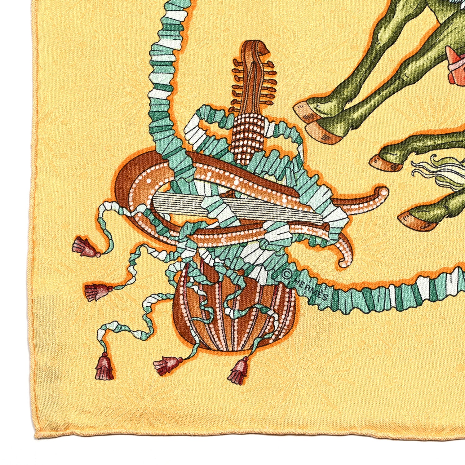 Hermes Silk Les Fetes du Roi Soleil Scarf 90 4 of 5