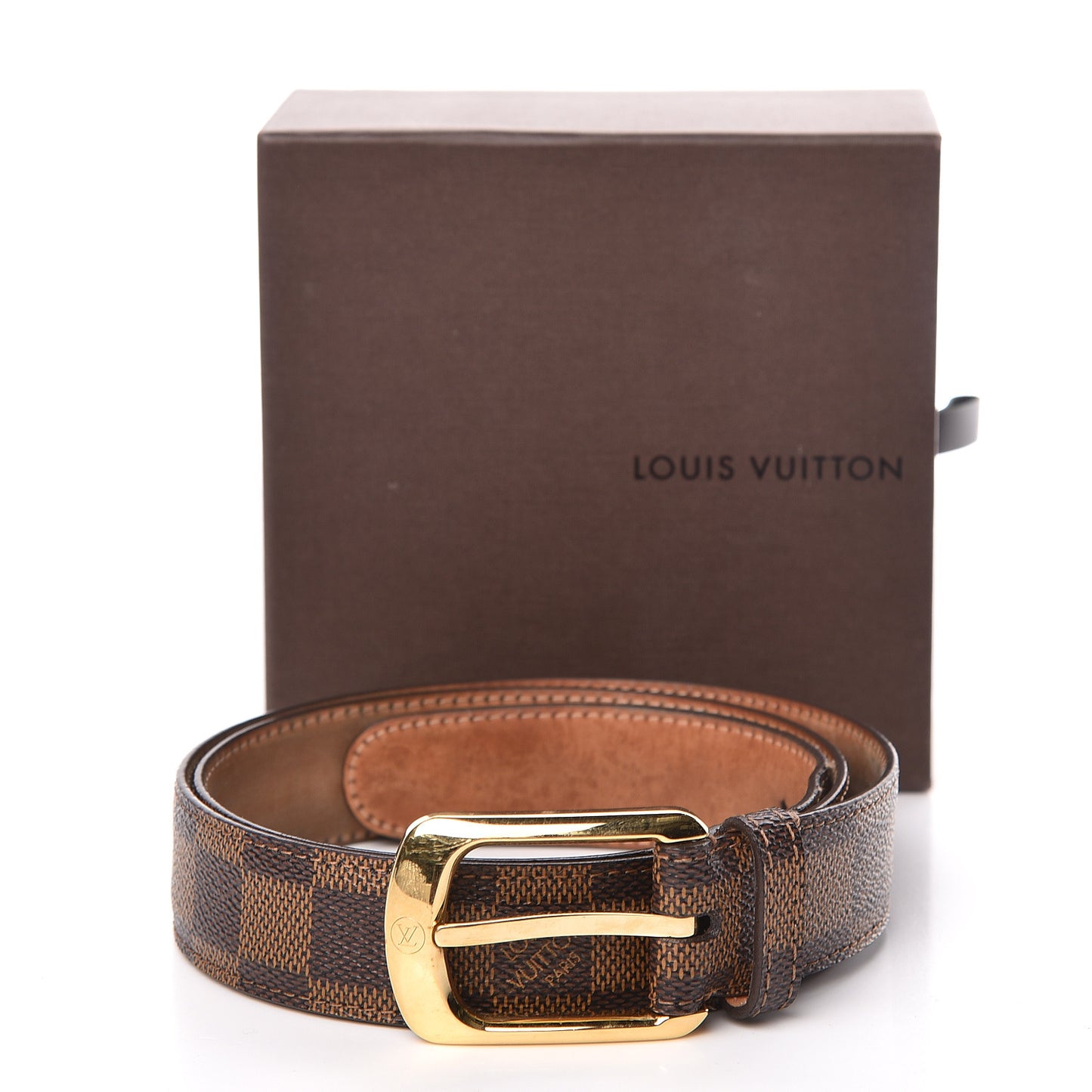 Damier Ebene 30mm Ellipse Belt 85 34