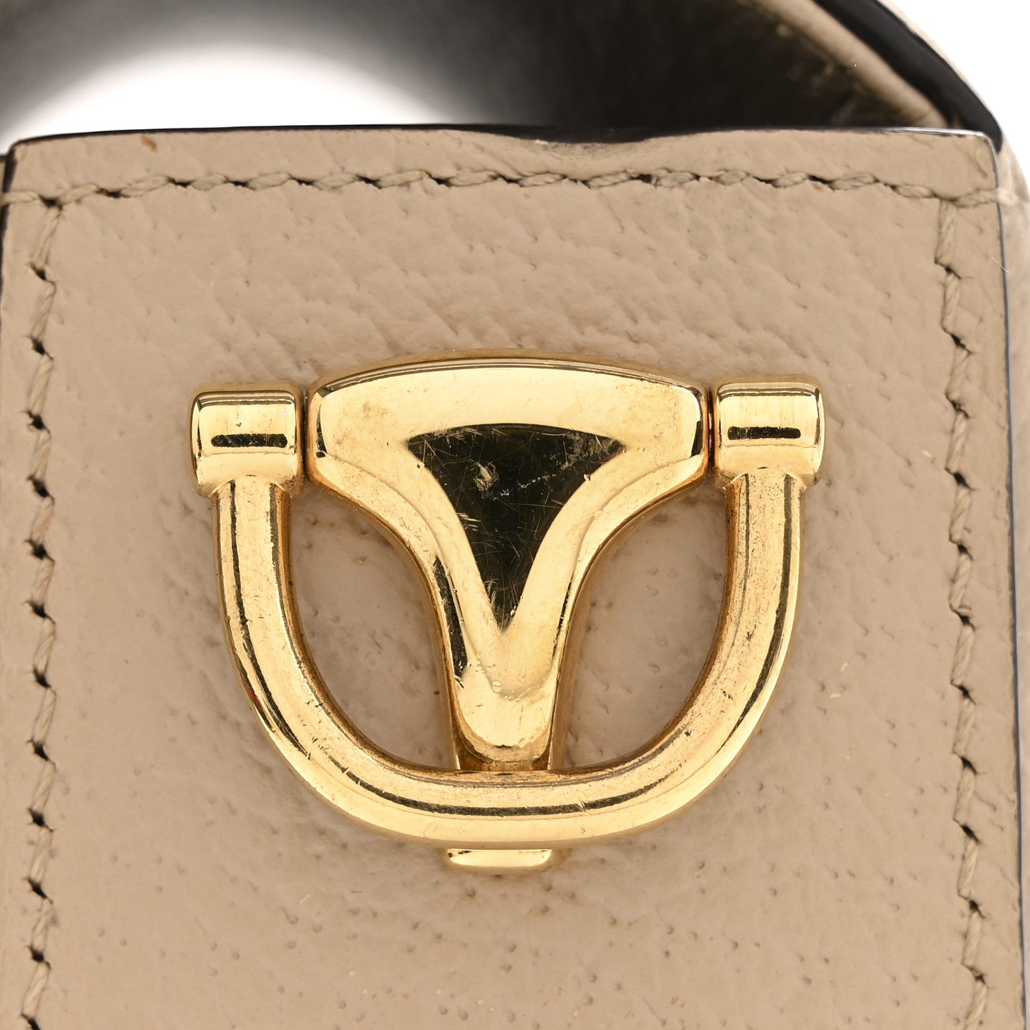 Gucci GG Supreme Monogram Textured Dollar Calfskin Web Mini Horsebit 1955 Shoulder Bag Beige Mystic White Oatmeal 11 of 11