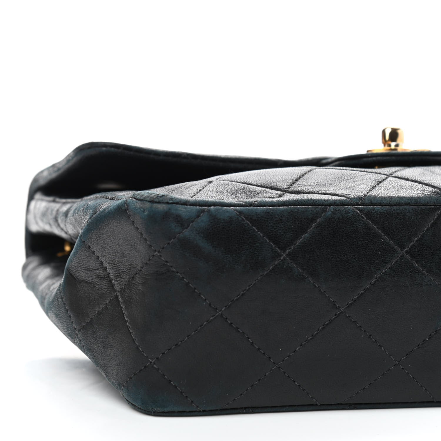 Chanel Lambskin Quilted Mini Square Flap Bag Black 6 of 9