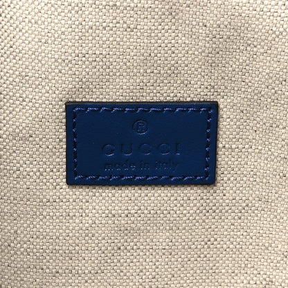 Gucci Calfskin GG Tennis Embossed Pocket Belt Bag 90 Intense Metal Blue 6 of 10