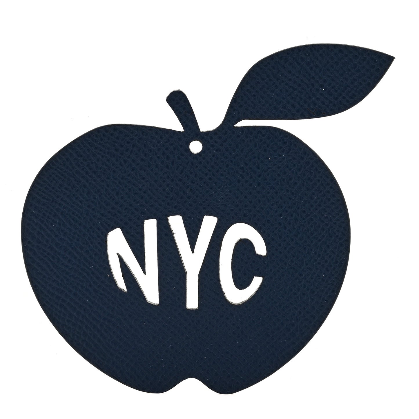 Epsom Petit H NYC Apple Bag Charm Bleu De Malte Magnolia