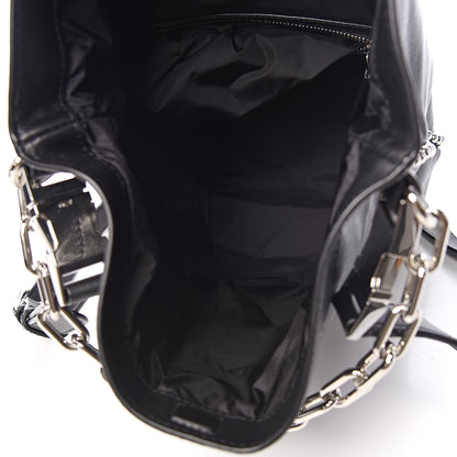 Alexander Wang Lambskin Attica Chain Dry Sack Bucket Bag Black 4 of 9