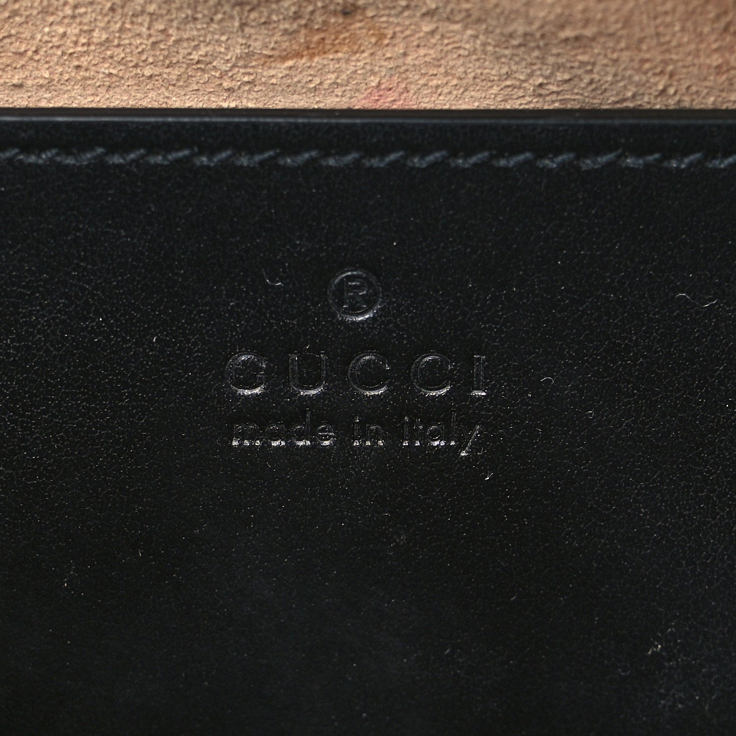Gucci Calfskin Matelasse Small GG Marmont Chain Shoulder Bag Black 7 of 9
