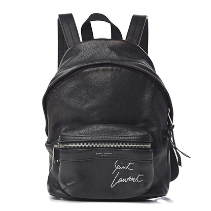Saint Laurent Lambskin Mini Toy City Backpack Black 1 of 14