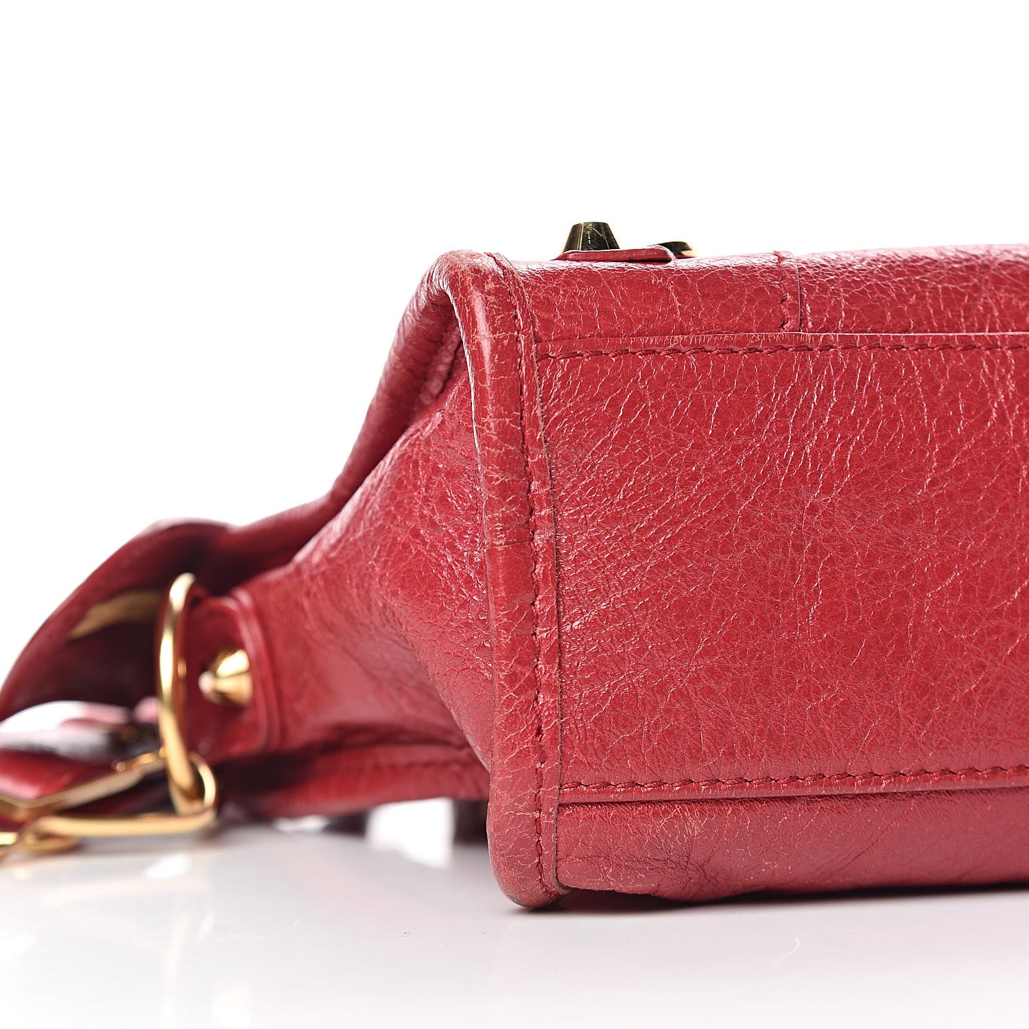 Balenciaga Agneau Classic Gold Hardware Mini City Rouge Sapphire 15 of 25