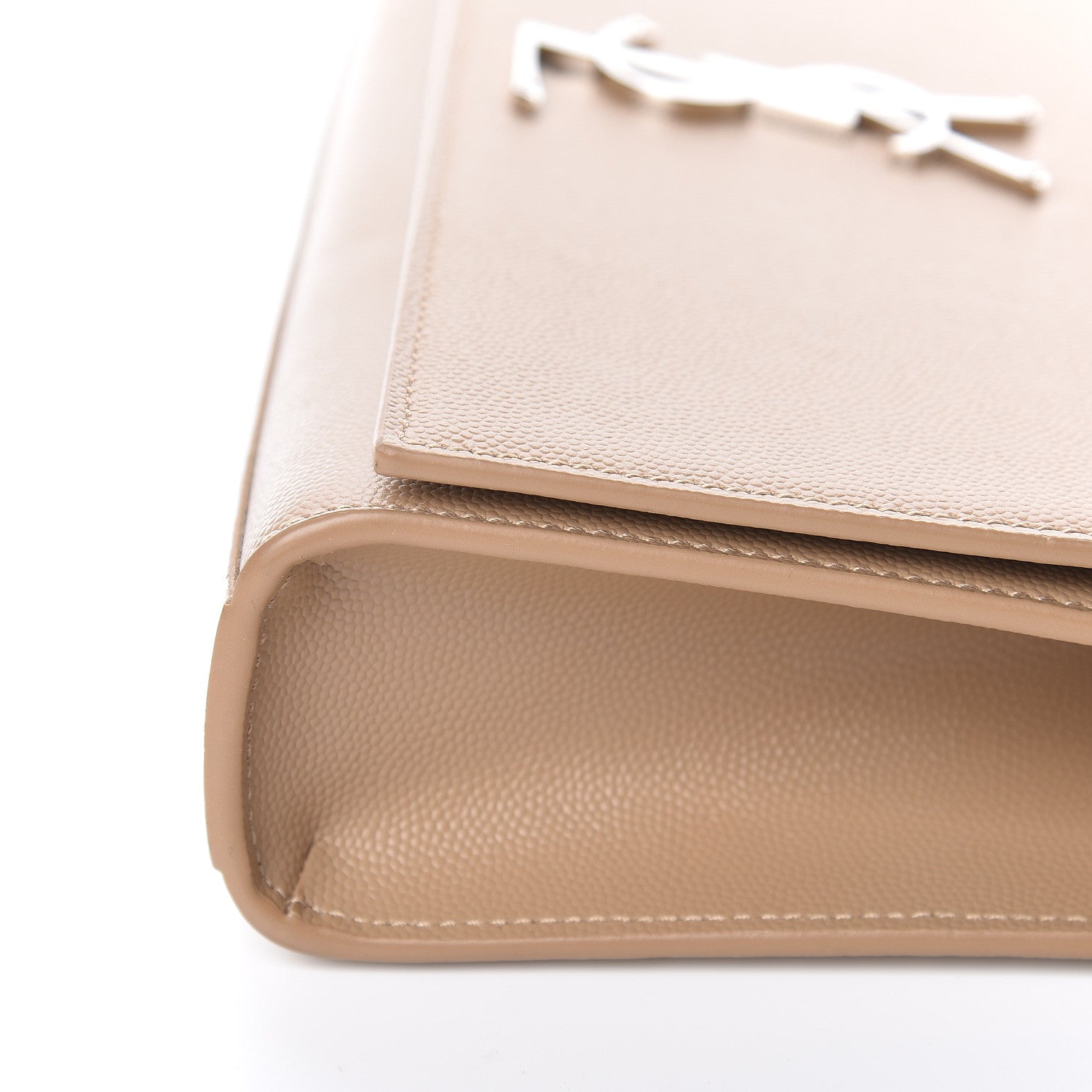 Saint Laurent Grain De Poudre Medium Classic Monogram Kate Satchel Sable Beige 13 of 14