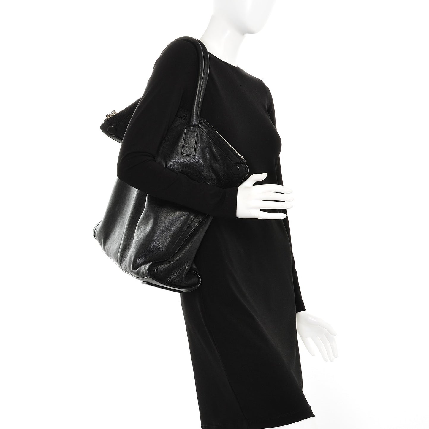 Lambskin De Manta Tote Black