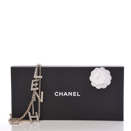 Chanel Metal Crystal 90's Icon Logo Chain Belt Gold 6 of 6