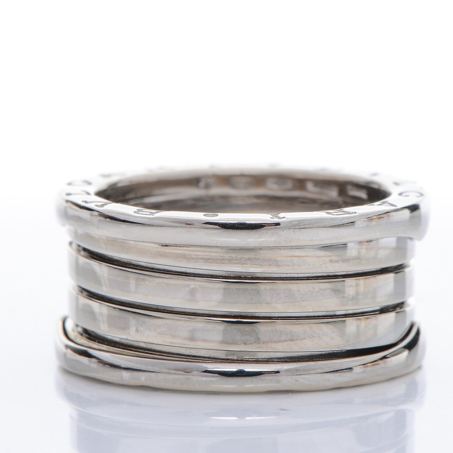 18K White Gold B.Zero1 Four-Band Ring 57 8