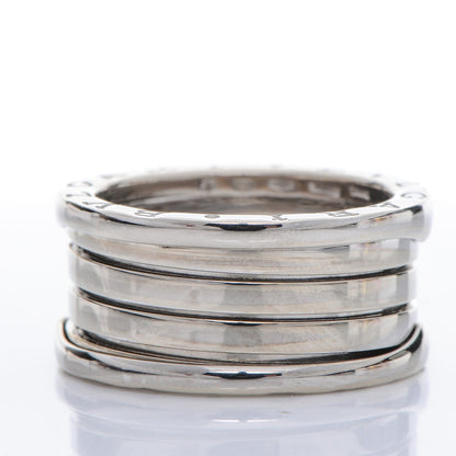 Bulgari 18K White Gold B.Zero1 Four-Band Ring 57 8 6 of 7