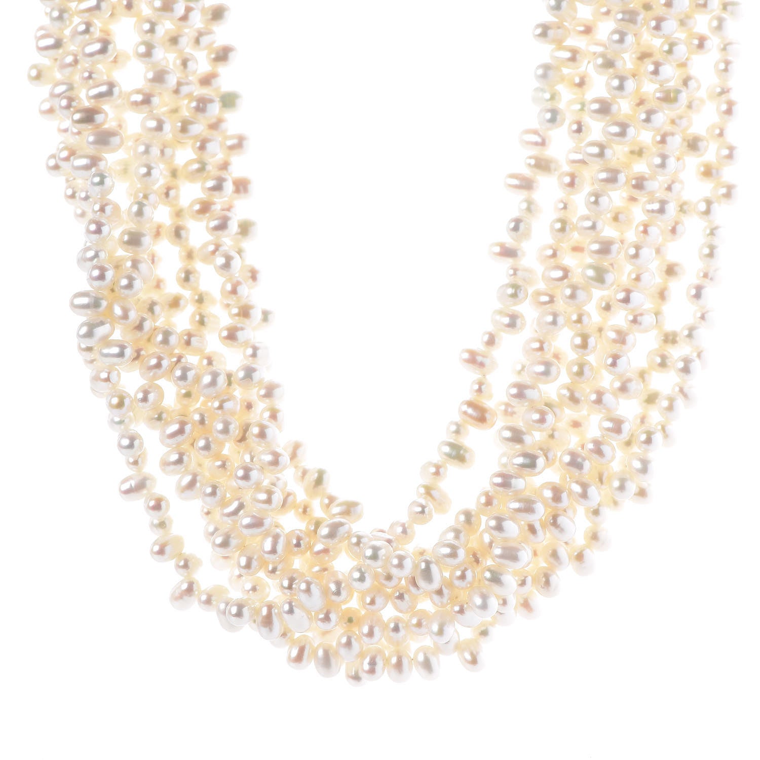 Tiffany Sterling Silver Paloma Picasso Torsade Pearl Necklace 1 of 6
