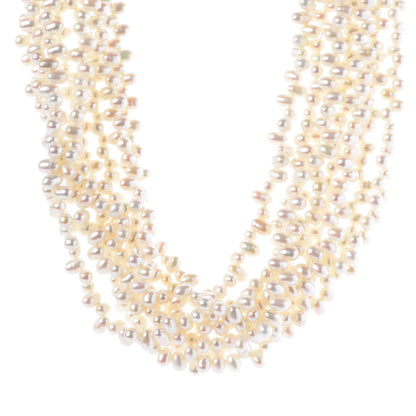 Tiffany Sterling Silver Paloma Picasso Torsade Pearl Necklace 1 of 6