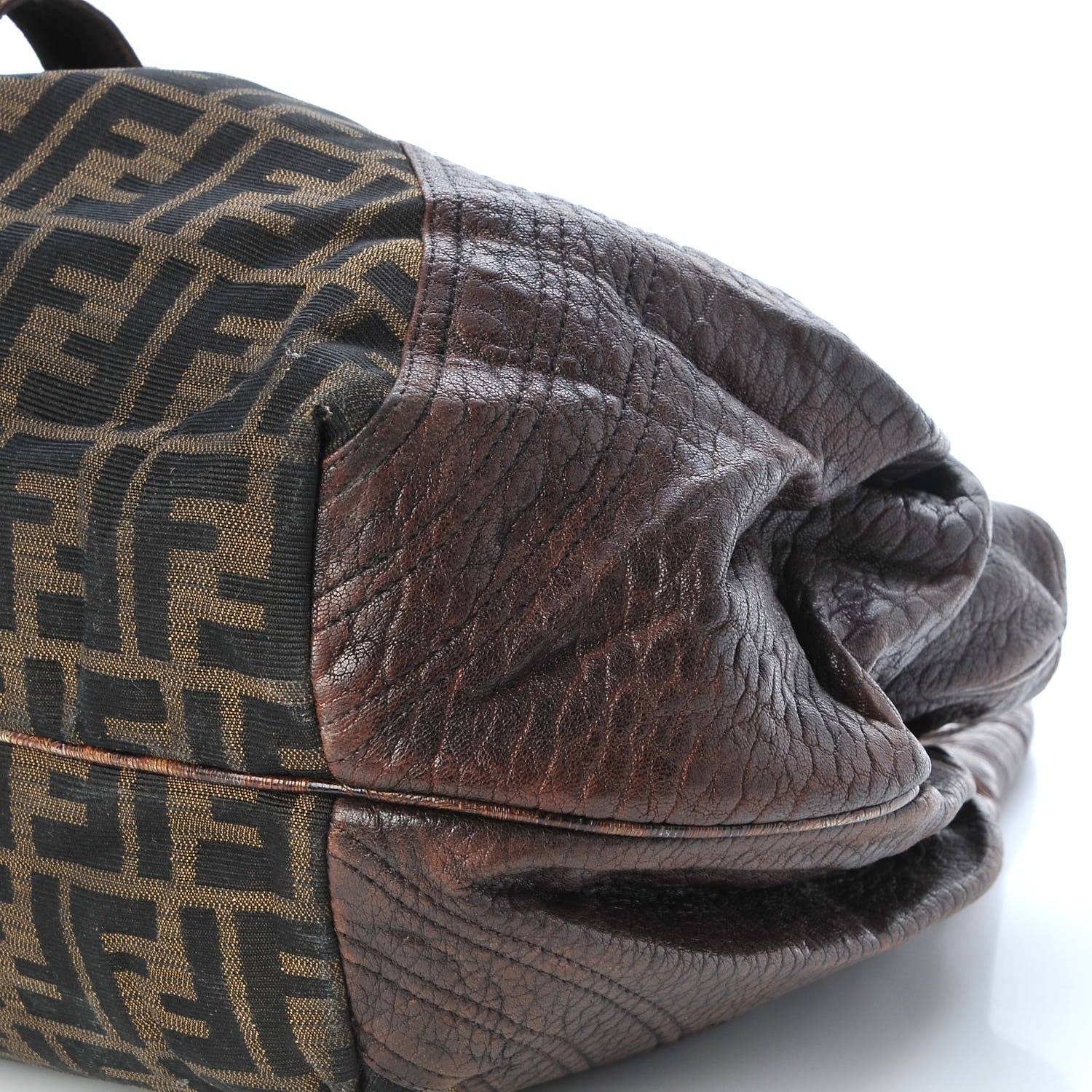 Fendi Zucca Nappa Nuvolata Vitello Tortuga Spy Tobacco Moro 18 of 18