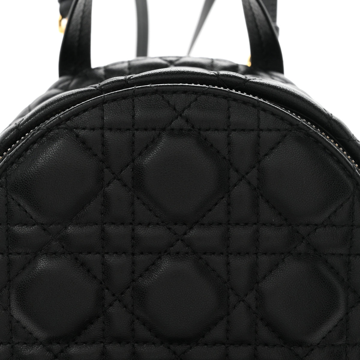 Christian Dior Lambskin Cannage Mini Backpack Black 7 of 9
