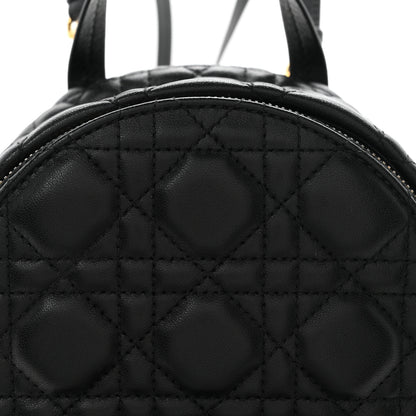 Christian Dior Lambskin Cannage Mini Backpack Black 7 of 9