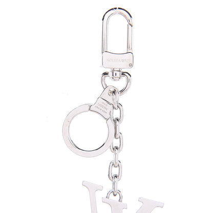 Louis Vuitton LV Facettes Bag Charm Key Holder Silver 3 of 3