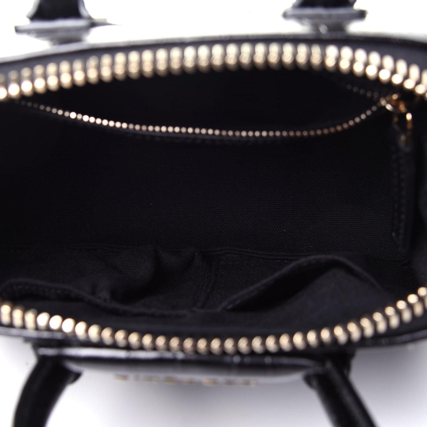 Calfskin Crocodile Embossed Mini Antigona Black