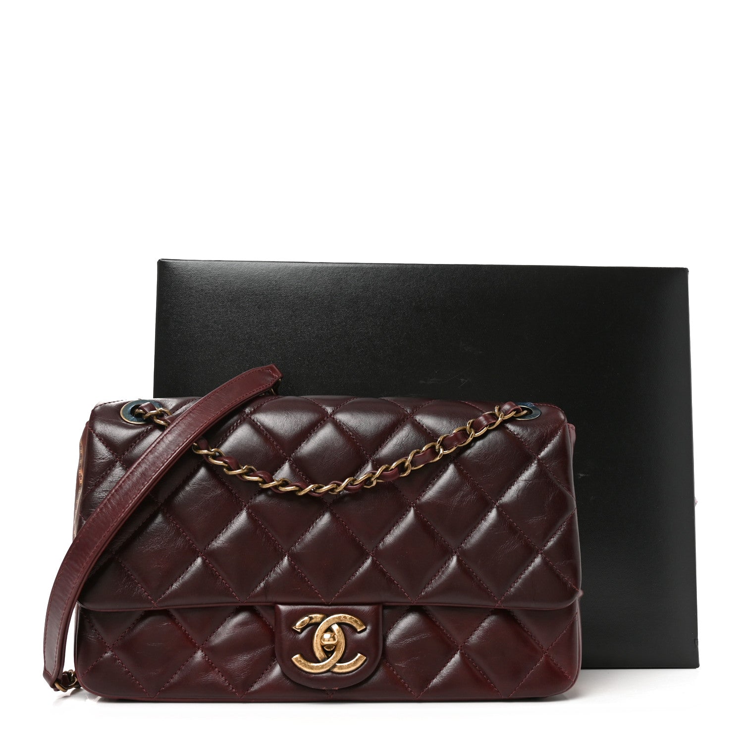 Chanel Hot Stamping Calfskin Tale Of Salzburg Flap Burgundy 11 of 11