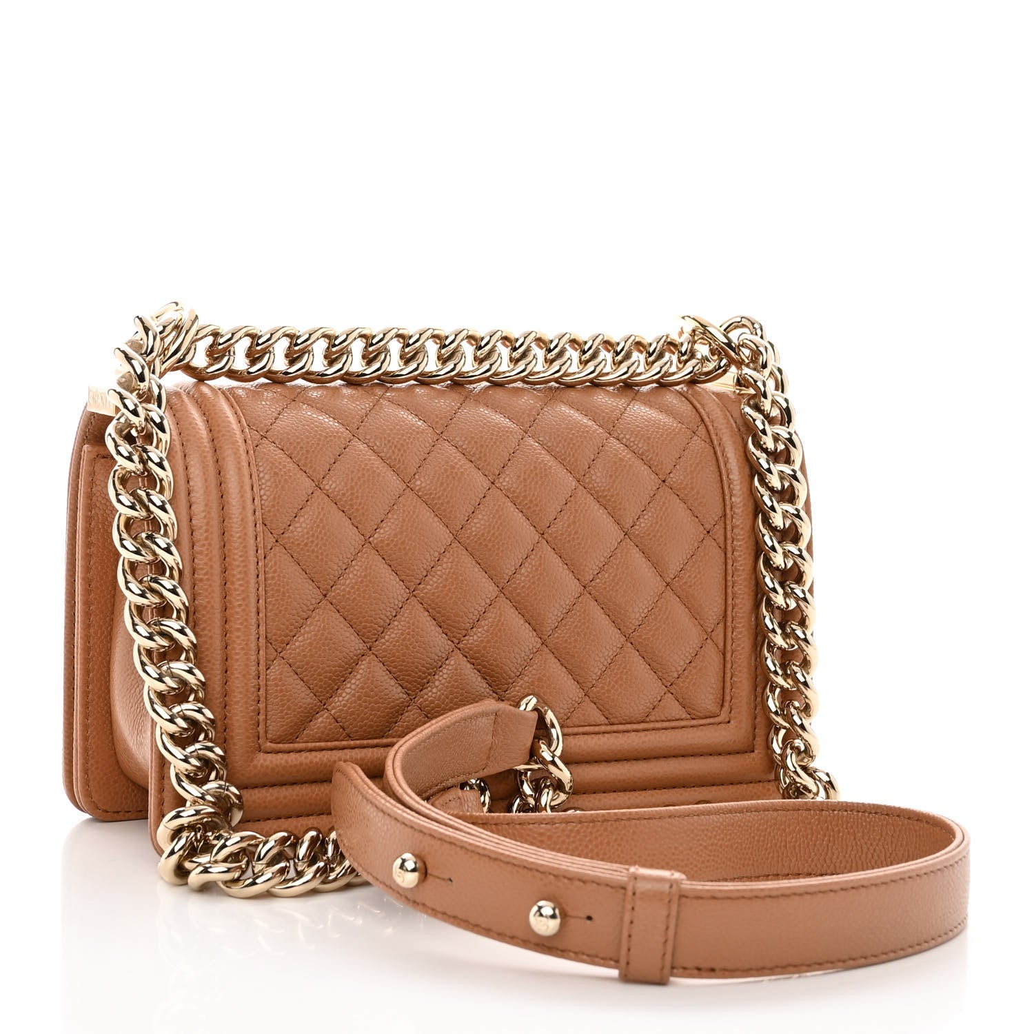 Chanel Caviar Quilted Small Boy Flap Brown 3 of 11