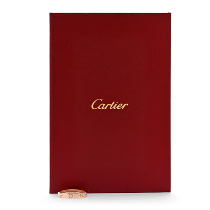 Cartier 18K Pink Gold 3.5mm LOVE Wedding Band Ring 54 6.75 5 of 5