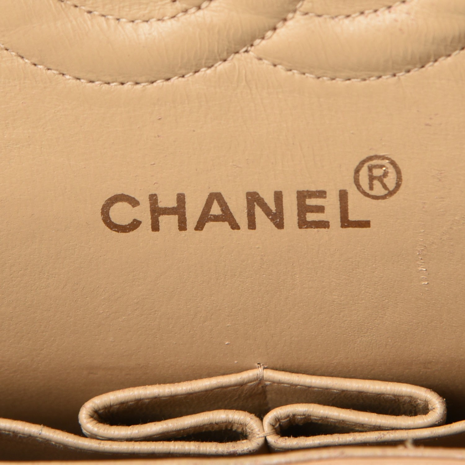 Chanel Lambskin Quilted Medium Double Flap Beige 7 of 20