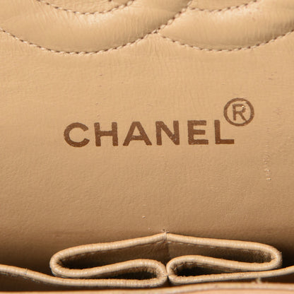 Chanel Lambskin Quilted Medium Double Flap Beige 7 of 20