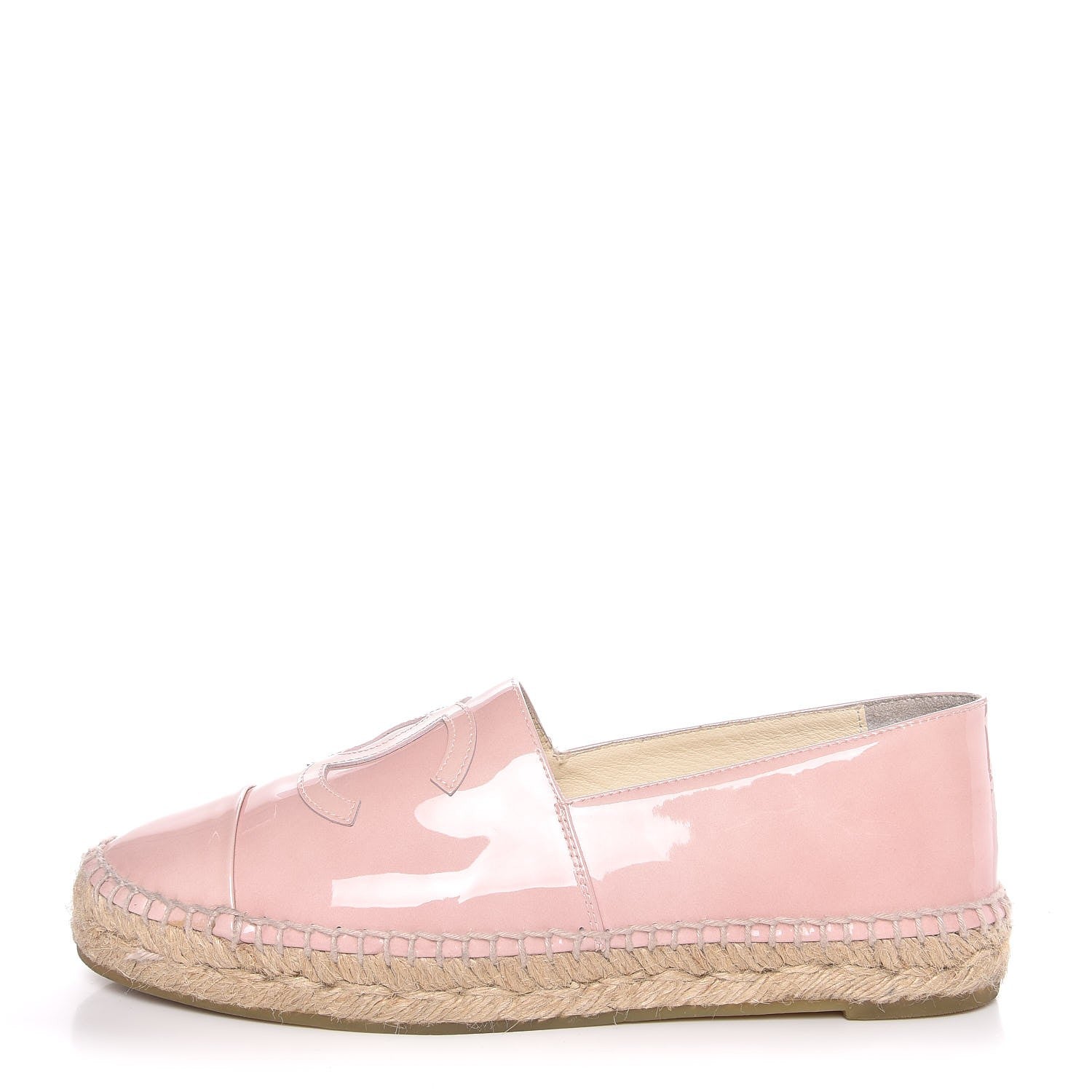 Chanel Patent CC Espadrilles 38 Pink 1 of 10