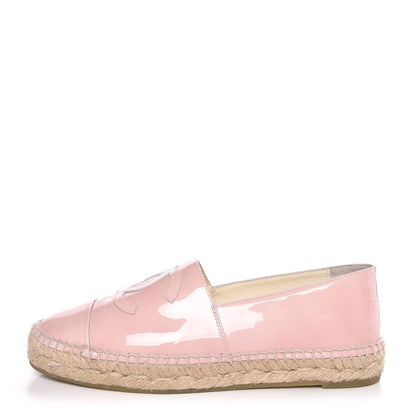 Chanel Patent CC Espadrilles 38 Pink 1 of 10