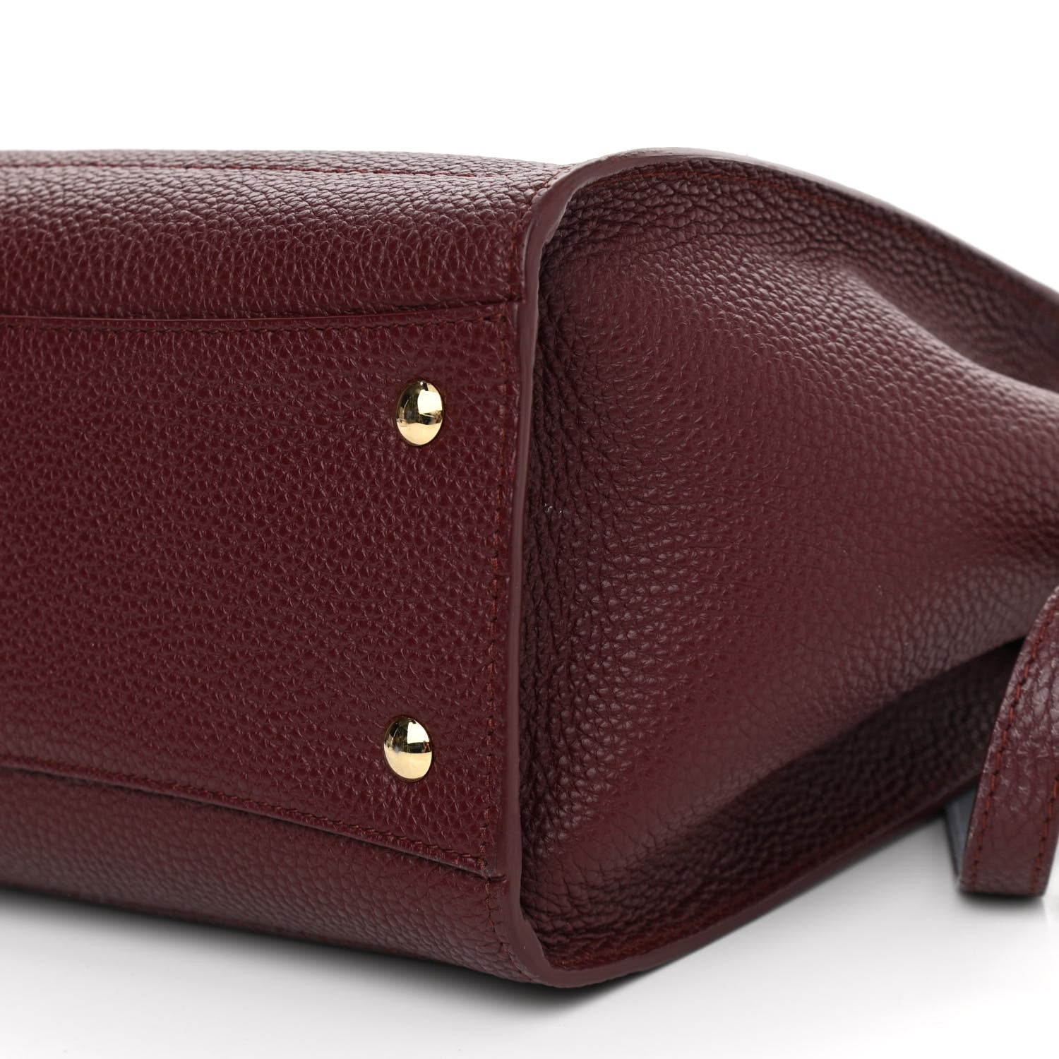Salvatore Ferragamo Hammered Calfskin Double Handle Small Amy Tote Red 10 of 16