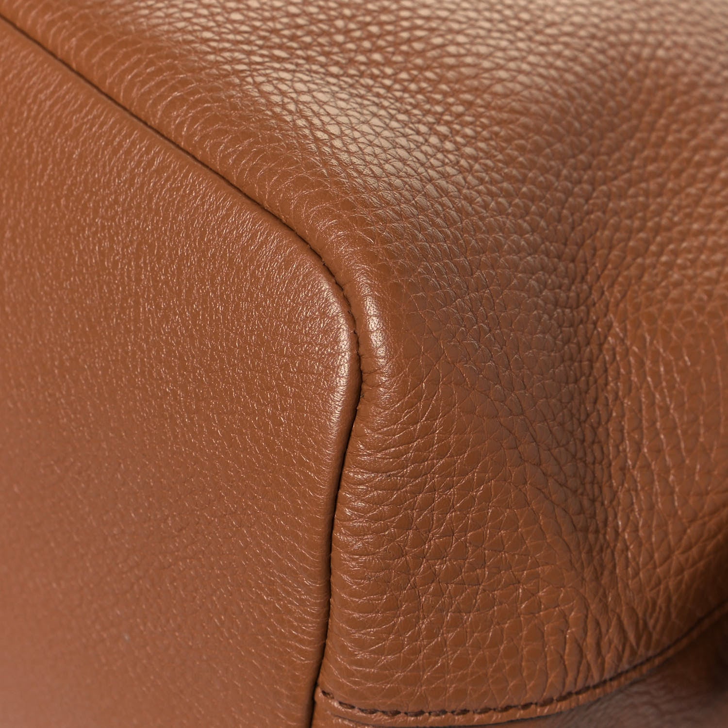 Prada Vitello Daino Dome Satchel Cuoio 10 of 14