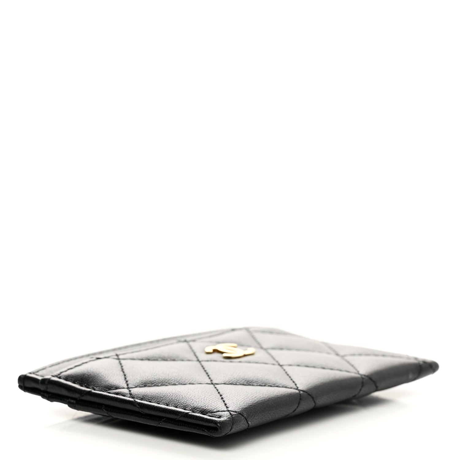 Chanel Lambskin Quilted Card Holder Black 4 of 9