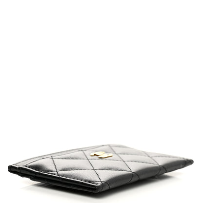 Chanel Lambskin Quilted Card Holder Black 4 of 9