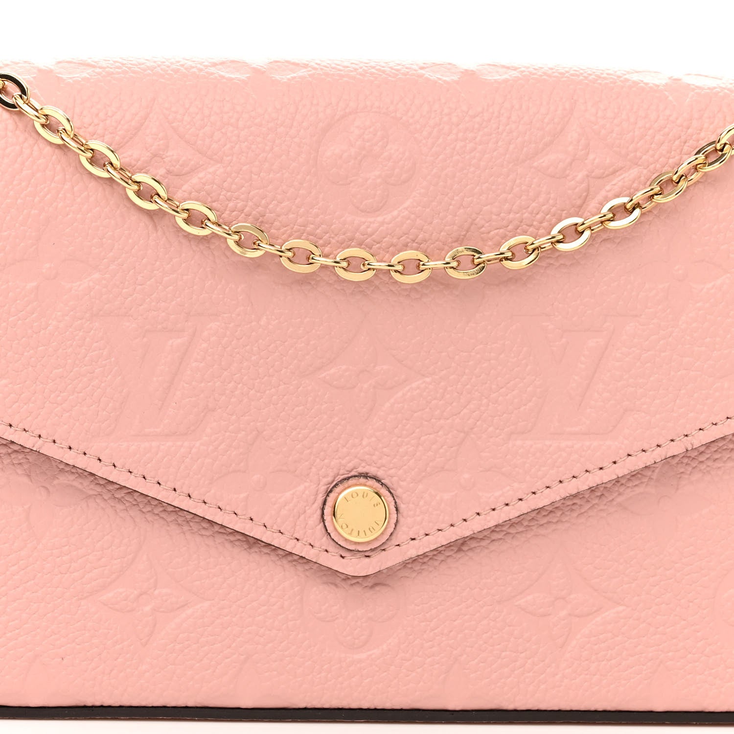 Louis Vuitton Empreinte Pochette Felicie Chain Wallet Rose Poudre 8 of 10