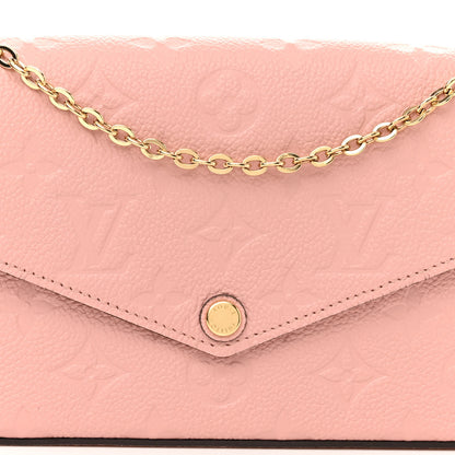 Louis Vuitton Empreinte Pochette Felicie Chain Wallet Rose Poudre 8 of 10