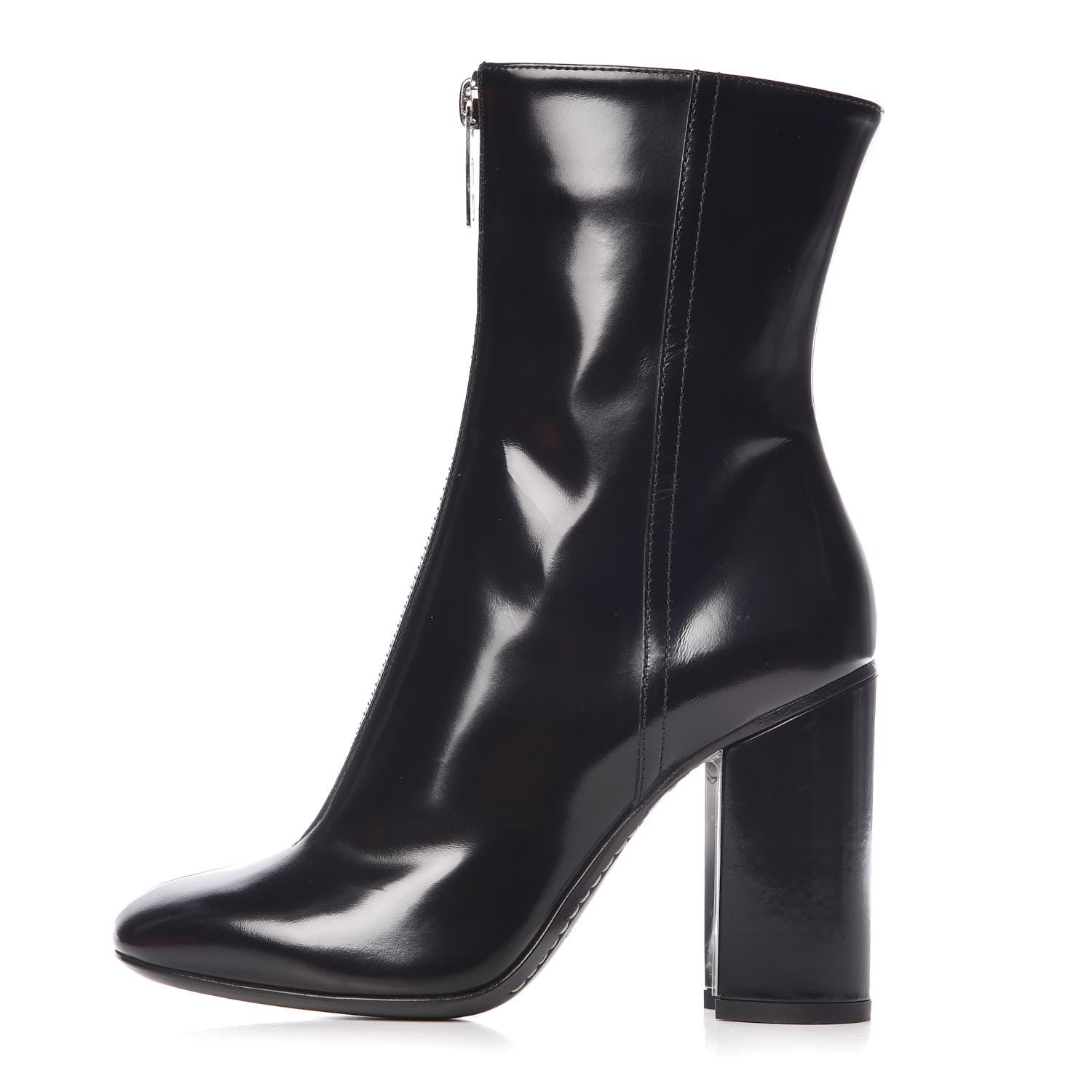 Hermes Tuscan Calfskin New York 105 Ankle Boots 35 Black 1 of 8