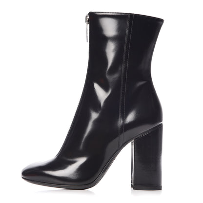 Hermes Tuscan Calfskin New York 105 Ankle Boots 35 Black 1 of 8