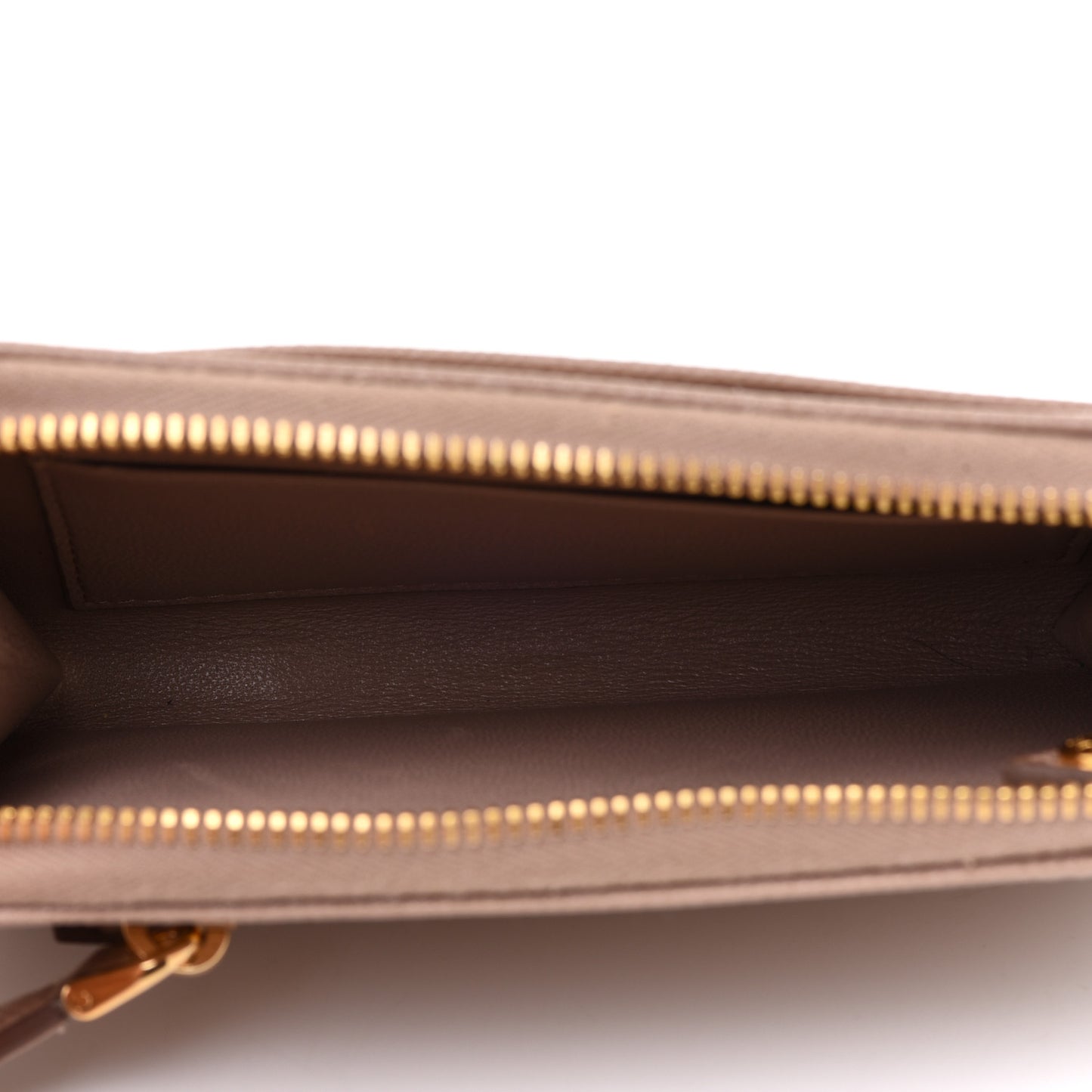 Saffiano Metal Zip Around Keychain Cipria