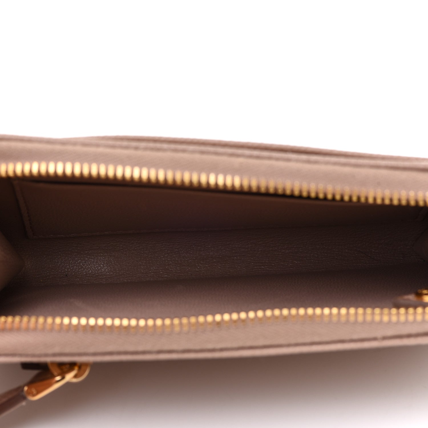 Prada Saffiano Metal Zip Around Keychain Cipria 5 of 7