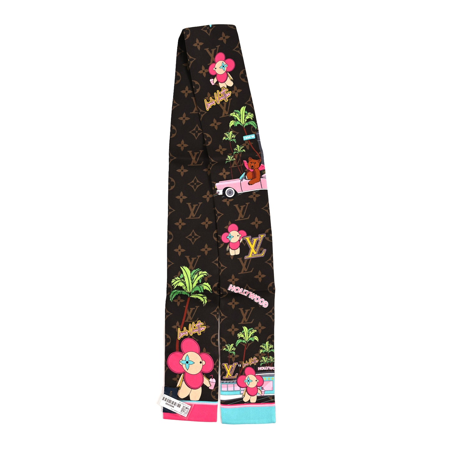 Silk Monogram 2021 Hollywood Christmas Animation Bandeau Marron