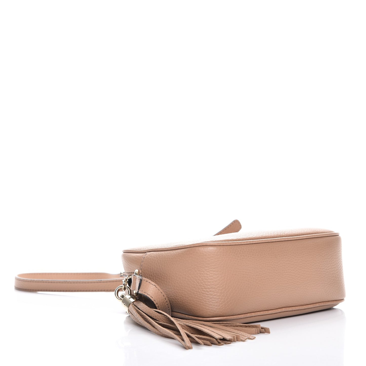 Pebbled Calfskin Small Soho Disco Bag Camelia