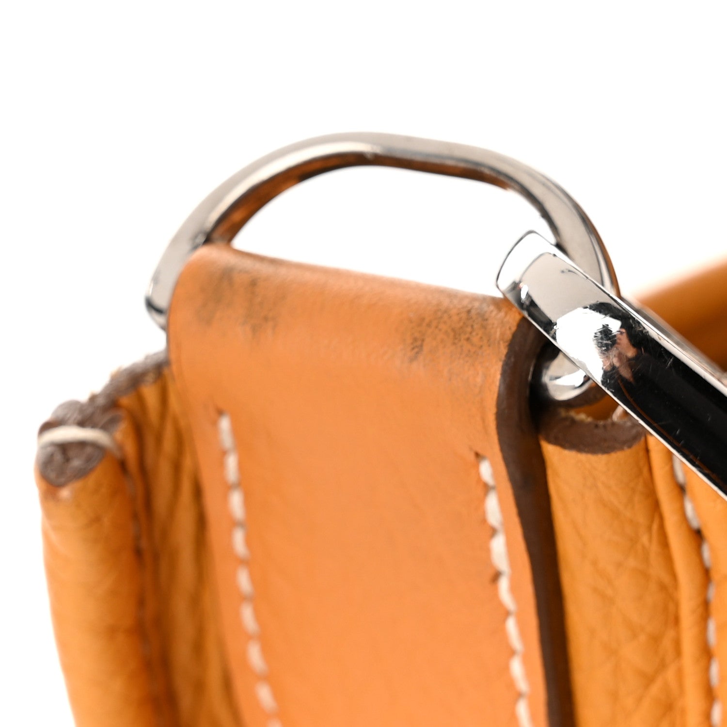 Hermes Taurillon Clemence Amazone Evelyne III PM Moutarde Taupe 12 of 12